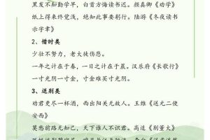 小学语文积累~（语文词汇积累）