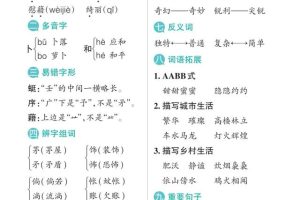小学语文四年级语文~(小学四年级语文课文)
